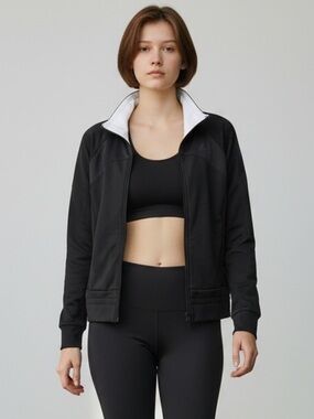 Adidas ClimaCool Zip Up Track Running Jacket Athletic Gym Bomber Black Medium